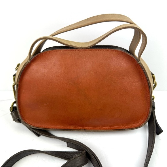 Madewell The Sydney Crossbody Bag Zip Top Colorblock Cow Leather Handbag - Picture 1 of 12